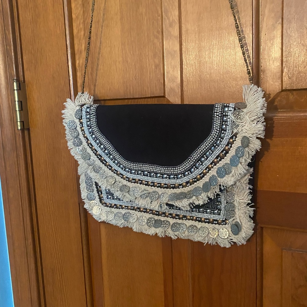 NWOT Beaded Clutch